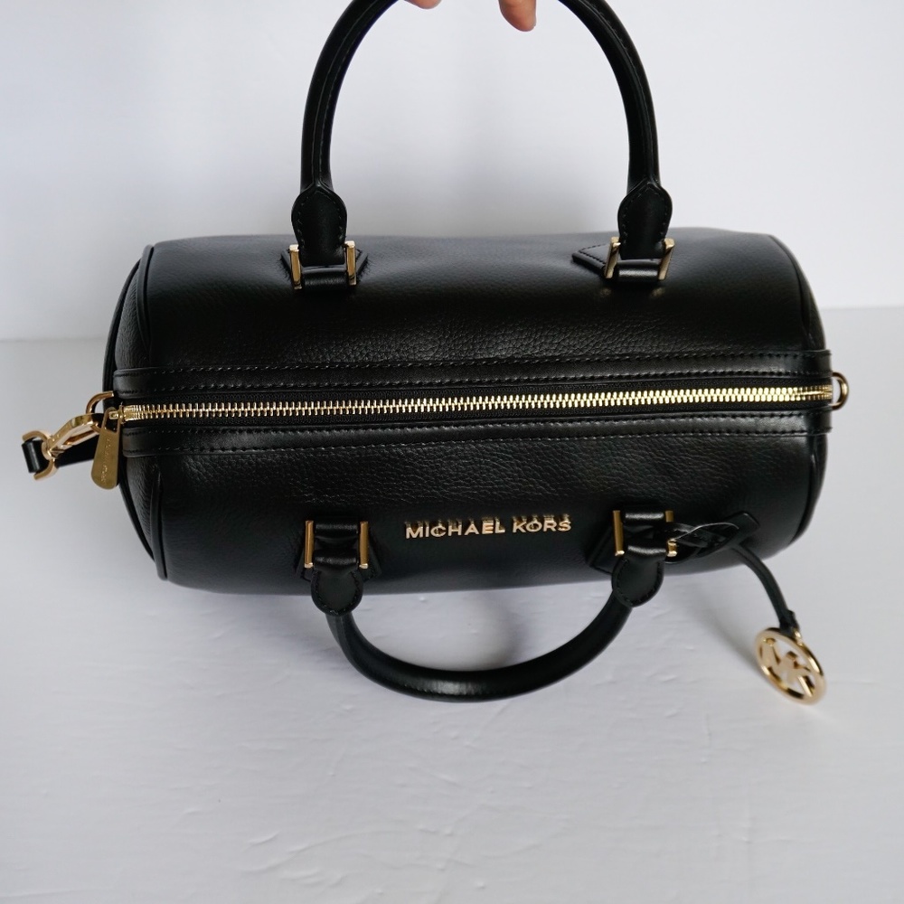Michael Kors Bedford L Duffle Leather Satchel Bag - Picture 6 of 8
